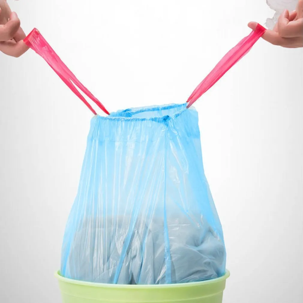 5 ROTOLI SACCHETTI BUSTE SPAZZATURA PROFUMATI 30LT 50X60CM CON MANICI BLU 100PZ