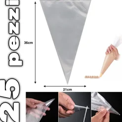 25 SACCAPOCHE USA E GETTA MONOUSO SACCA PASTICCERE SAC A POCHE CAKE DESIGN 36 CM