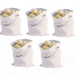 12 SACCHETTI RIUTILIZZABILI 55X85 TESSUTO INTRECCIATO RIFIUTI SPAZZATURA SACCHI