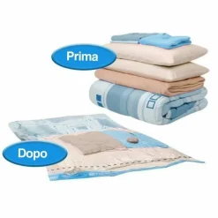 12 SACCHETTI SOTTOVUOTO SALVASPAZIO 90X60 BUSTE SACCO SALVA SPAZIO ABITI PIUMONI