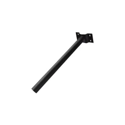 2 STAFFE PALO PER LAMPIONE SOLARE STRADALE SUPPORTO METALLO STAFFA MURO PARETE