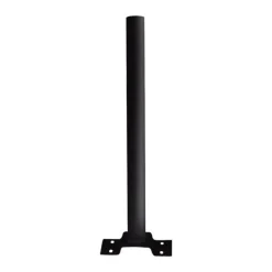 2 STAFFE PALO PER LAMPIONE SOLARE STRADALE SUPPORTO METALLO STAFFA MURO PARETE