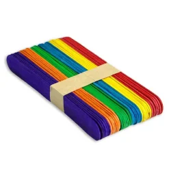210 STECCHE COLORATE BASTONCINI IN LEGNO NATURALE LAVORETTI BRICOLAGE 150 X 18MM