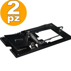 2 TRAPPOLE TRAPPOLA PER TOPI TOPOLINI CLASSICA RAPIDA ED EFFICACE RODITORI PEST