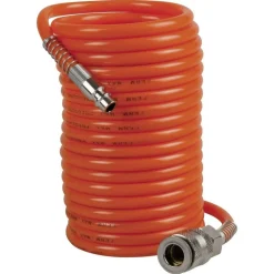 2 TUBI TUBO ARIA COMPRESSA FLESSIBILE PER COMPRESSORE 8 15 METRI INNESTI RAPIDII