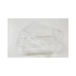 4 VASCHETTE VASCHETTA CON COPERCHIO 1 PORZIONI TRASPARENTE PLASTICA PER TORTA