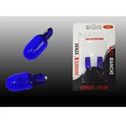 2 X LUCI DI POSIZIONE LAMPADA BIANCO LAMPADINA AUTO 6000K 12V 5W MAXTECH C-B001