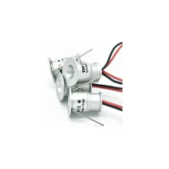 9 X MINI FARETTO A LED DA INCASSO 1W CREE COB SILVER CIELO STELLATO PUNTO LUCE