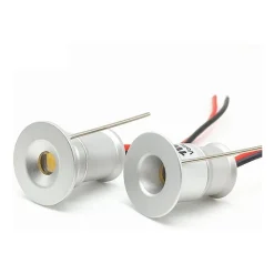 9 X MINI FARETTO A LED DA INCASSO 1W CREE COB SILVER CIELO STELLATO PUNTO LUCE