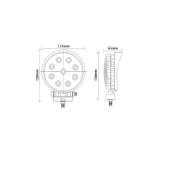 2 X 27W LED WORK LUCE LAMPADA FARO DA LAVORO FARETTO AUTO BARCA SUV DC 12V 24V