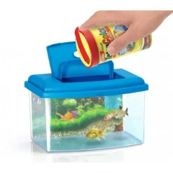 ACQUARIO RETTANGOLARE IN PLASTICA RIGIDA 3 LITRI CON COPERCHIO 22 X 16 X 14 CM