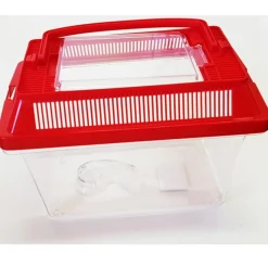 ACQUARIO VASCHETTA CON ISOLA PER TARTARUGHE COPERCHIO MANIGLIA PRESA ARIA