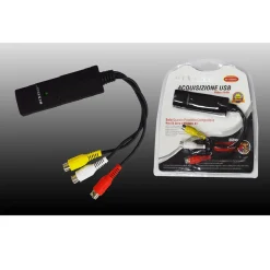 ACQUISIZIONE VIDEO E AUDIO USB PER NOTEBOOK TELECAMERE AL PC MAXTECH AE-USB001