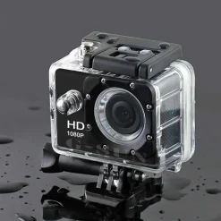 ACTION CAM FULL HD 1080P CON CUSTODIA IMPERMEABILE SUBACQUEO SPORT CAMERA KIT