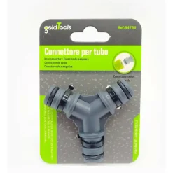 ADATTATORE A 3 VIE PER TUBI CON INNESTO RAPIDO UNIVERSALE CONNETTORE ABS 94754