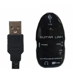 ADATTATORE AMPLIFICATORE PER CHITARRA BASSO INTERFACCIA USB CAVO CUFFIE JT3624