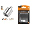 ADATTATORE ATTACCO QUADRATO 1/4" PER CHIAVI A BUSSOLA 3/8" SFERA A MOLLA 57215