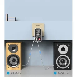 ADATTATORE BLUETOOH USB 5.0 TRASMETTITORE RICEVITORE AUDIO WIRELESS AUX RCA K16