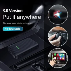 ADATTATORE CARPLAY WIRELESS CARLIN 3.0 AUTO CAVO PORTA CHIP 5G CONTROLLO VOCALE SIRI