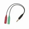 ADATTATORE CAVO AUX 3.5MM MASCHIO A 2X AUX MICROFONO FEMMINA AUDIO MAXTECH AUX-2F