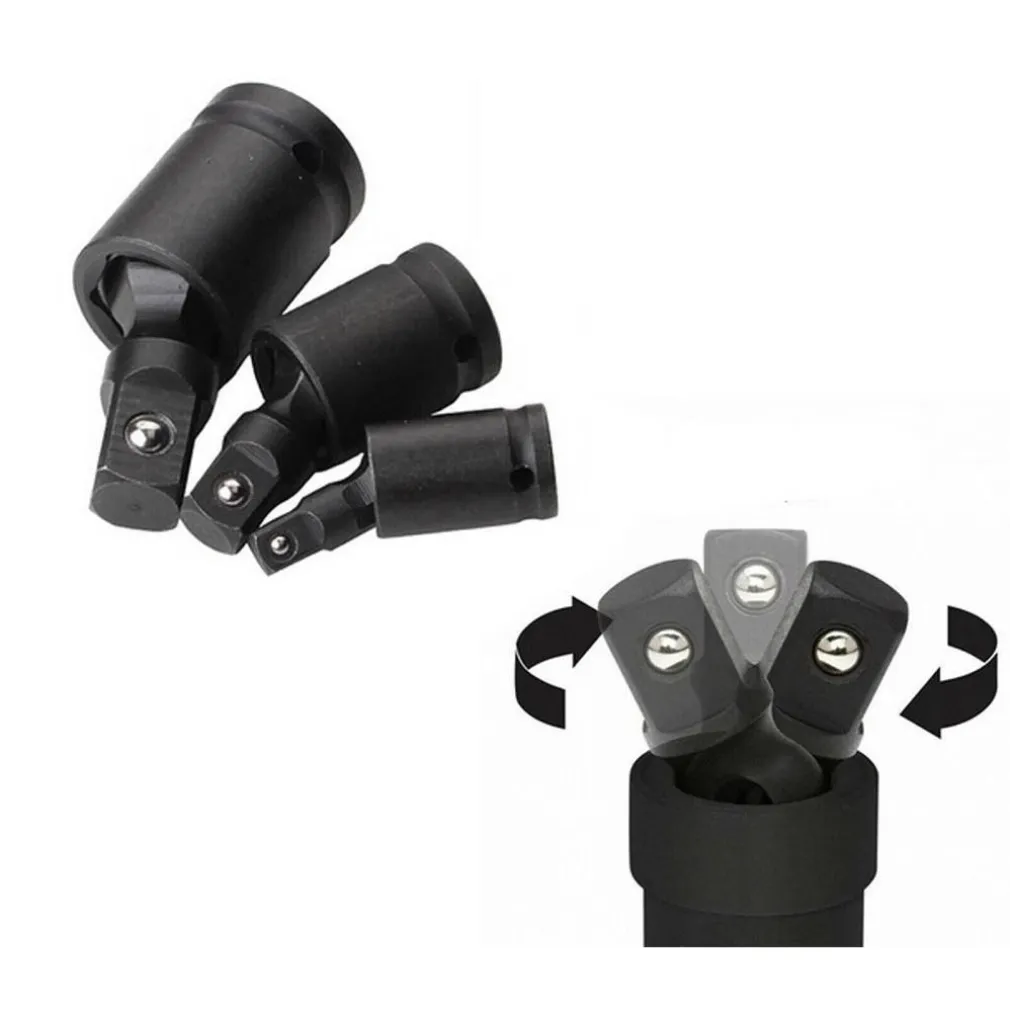 ADATTATORE CHIAVE BUSSOLA CRICCHETTO SET 3PZ RIDUTTORI 1/2 1/4 3/8 SNODO SFERICO