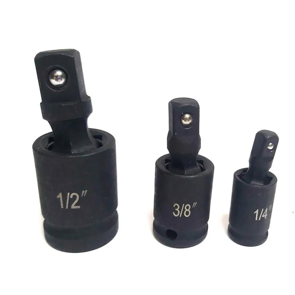 ADATTATORE CHIAVE BUSSOLA CRICCHETTO SET 3PZ RIDUTTORI 1/2 1/4 3/8 SNODO SFERICO