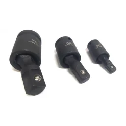 ADATTATORE CHIAVE BUSSOLA CRICCHETTO SET 3PZ RIDUTTORI 1/2 1/4 3/8 SNODO SFERICO