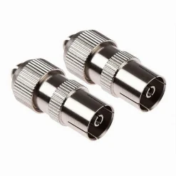 ADATTATORE CONNETTORE ANTENNA FEMMINA CAVO COASSIALE ANTENNA TV MAXTECH C-010