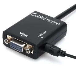 ADATTATORE CONVERTITORE HDMI A VGA 3 IN 1 CON AUDIO A MINI MICRO CAVO HDMI