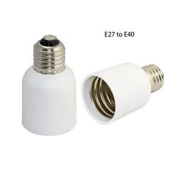 ADATTATORE CONVERTITORE RIDUTTORE RIDUZIONE LAMPADE ATTACCO DA E27 A E40