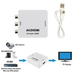 ADATTATORE CONVERTITORE VIDEO ANALOGICO DA AV RCA F HDMI HDMI2AV ANDOWL QY-V04