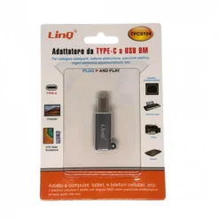ADATTATORE DA TYPE-C FEMMINA A USB-BM MASCHIO PER STAMPANTI SINTETIZZATORI TPC9104