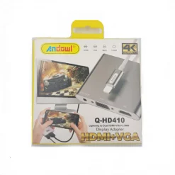 ADATTATORE DISPLAY AV DA LIGHTNING A DOPPIO HDMI VGA JACK AUDIO 3,5 MM Q-HD410