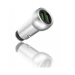 ADATTATORE DOPPIO 2 USB ALIMENTATORE 12V LED APPLE ANDROID SMARTPHONE