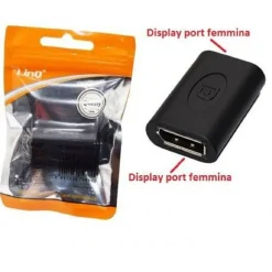 ADATTATORE ESTENSORE DA DP DISPLAYPORT FEMMINA A DP DISPLAYPORT FEMMINA DP-2211