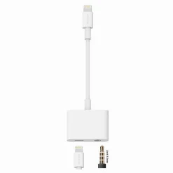 ADATTATORE LIGHTNING JACK 3.5MM RICARICA BLUETOOTH IPOD IPAD MAXTECH AD-IP02