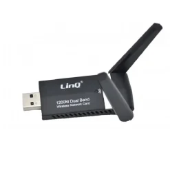 ADATTATORE SCHEDA DI RETE USB 3.0 WIFI DUAL BAND 1200M AMPLIFICATA 5 DBI W1200M