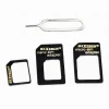 ADATTATORE SCHEDA SIM CARD SMARTPHONE NANO CONVERTITORE ESTRATTORE 4IN1 MAXTECH SIM-AD001