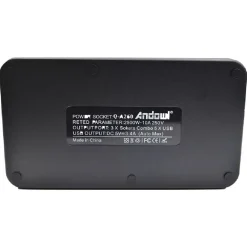 ADATTATORE SPINA CON 3 PRESE + 5 PORTE USB RICARICA 3.4A DISPLAY LED 2500W Q-A260