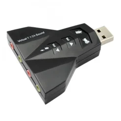 ADATTATORE USB SCHEDA AUDIO ESTERNA 3D 7.1 USB X NOTEBOOK PC SOUND HOME THEATRE