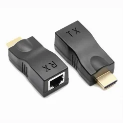 ADATTATORI HDMI A RJ45 EXTENDER RETE LAN ETHERNET CAT5E CAT6 1080P 30MT EXT-HDL02
