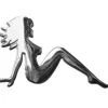 ADESIVO 3D IN METALLO CROMATO PER AUTO FIGURA STEMMA DONNA ANGELO SEXY STICKER