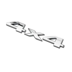 ADESIVO 3D IN METALLO CROMATO PER AUTO FIGURA STEMMA 4X4 IN RILIEVO STICKER