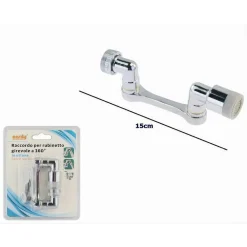 AERATORE FILTRO RACCORDO PER RUBINETTO MISCELATORE ROMPIGETTO DOPPIO SNODO 87999