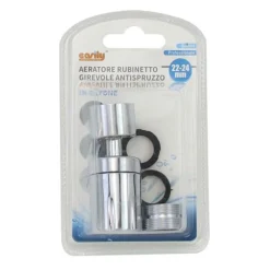 AERATORE ROMPIGETTO PROLUNGA RUBINETTO GIREVOLE ANTISPRUZZO IN OTTONE 22-24MM 87194