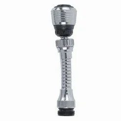 AERATORE ROMPIGETTO RUBINETTO DA CUCINA CROMATO NERO SNODATO 2 GETTI ACQUA 69258