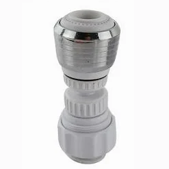 AERATORE ROMPIGETTO RUBINETTO LAVELLO CUCINA CROMATO FILTRO SNODATO BIANCO 69263