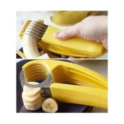AFFETTA BANANA SLICER 6 LAME TAGLIA FRUTTA MACEDONIA DECORAZIONE TORTE