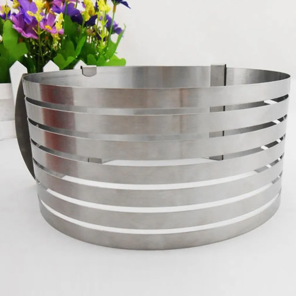 AFFETTATORTE TAGLIA AFFETTA TORTA REGOLABILE DA 24 30 CM STAMPO ANELLO ACCIAIO