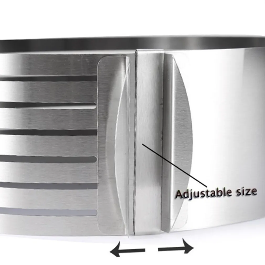 AFFETTATORTE TAGLIA AFFETTA TORTA REGOLABILE DA 24 30 CM STAMPO ANELLO ACCIAIO